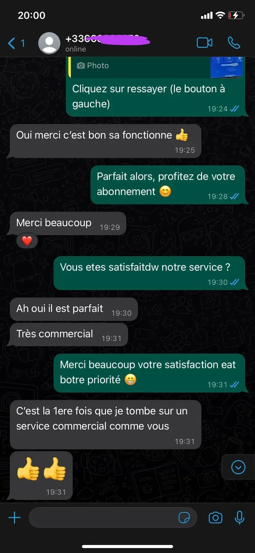 Support WhatsApp IPTVBUT France 1