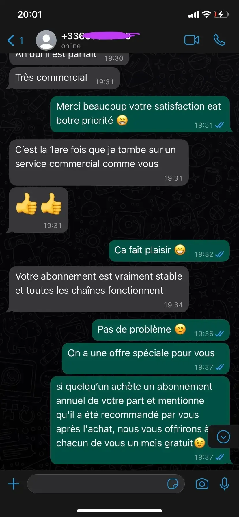 Support WhatsApp IPTVBUT France 3